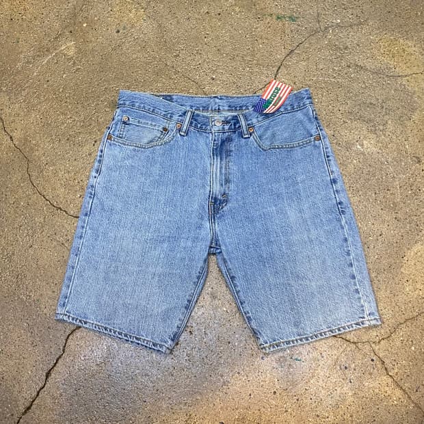 미국 빈티지 리바이스 505 연청바지 34size
