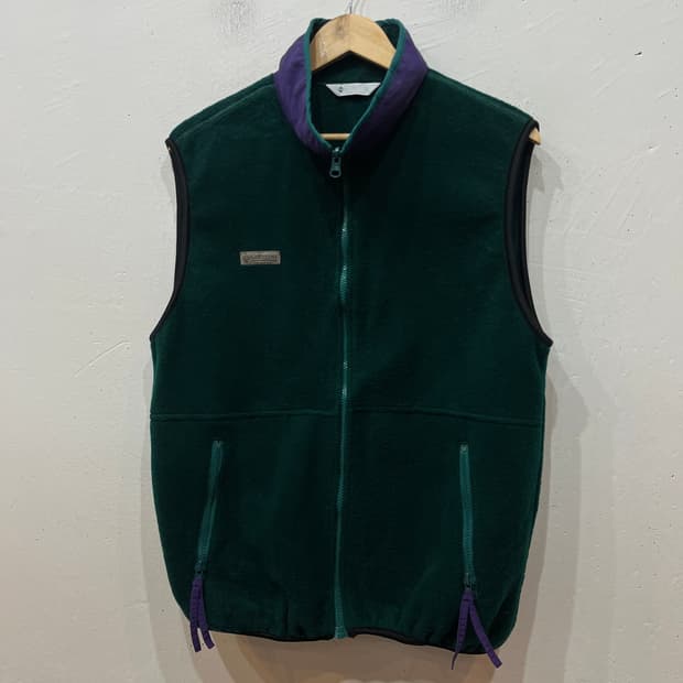 빈티지 COLUMBIA 콜롬비아 플리스 베스트 조끼 Made in USA
