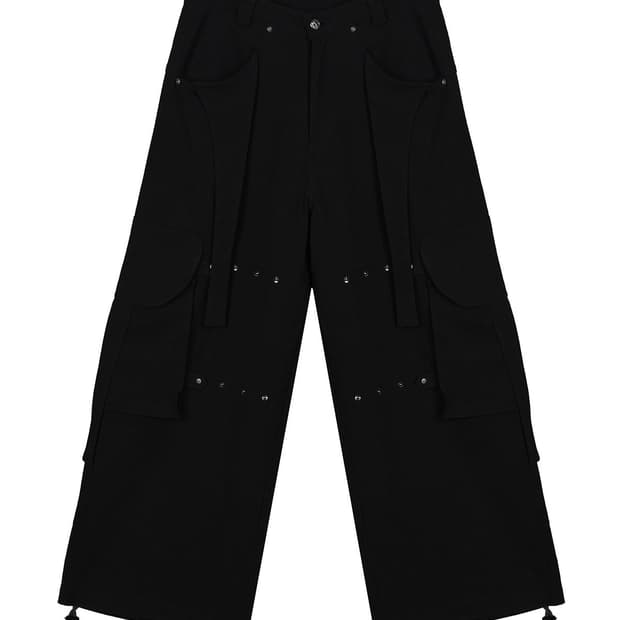 leey 엘이이와이 UTILITY SNAP WIDE CARGO PANTS