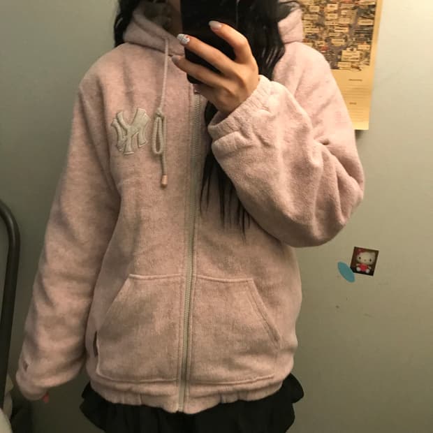 MLB 엠엘비 라떼갸루 뽀글이 누빔 자켓