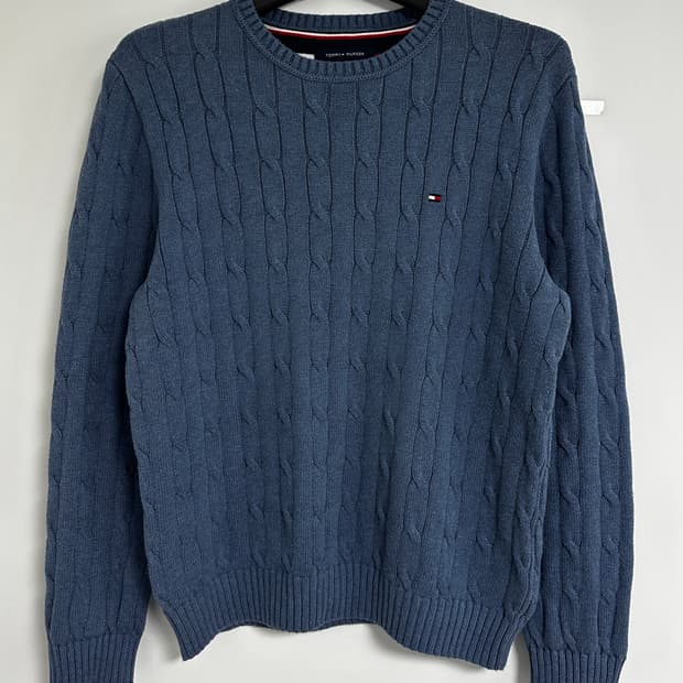 [타미힐피거] 남성 케이블 니트 M사이즈 