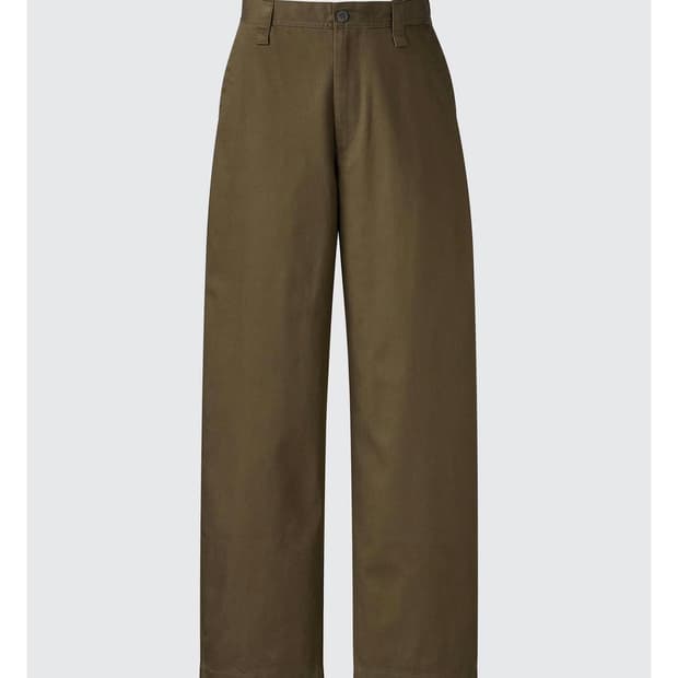 유니클로 U 와이드핏 치노팬츠 38다크브라운 73