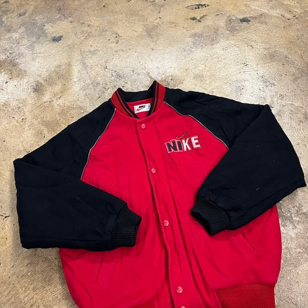 [정품/88] 나이키 올드스쿨 빅로고 바시티 자켓 b16