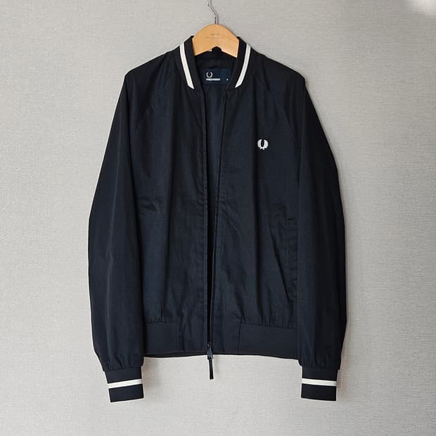 프레드페리 블랙 봄버 자켓 블루종 95