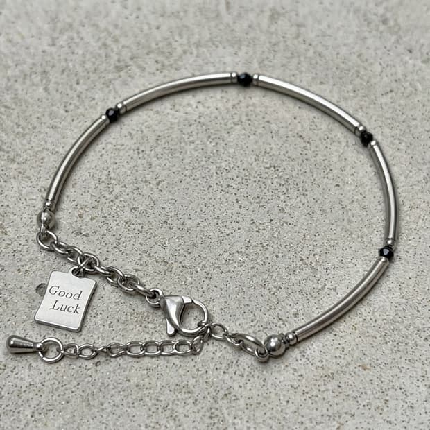 (핸드메이드) 미니 오닉스 원석팔찌 데일리 팔찌