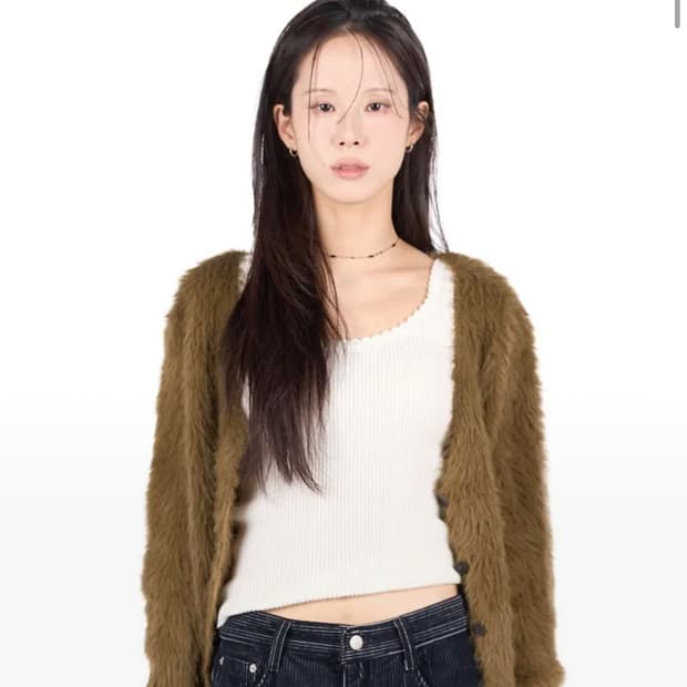 릿킴 퍼 가디건 FUR BLOOM CARDIGAN