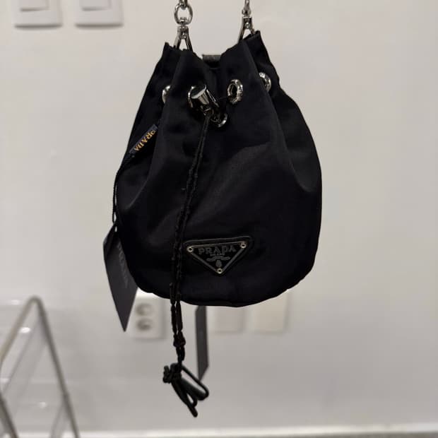 Prada Mini Drawstring Crossbody Bag 