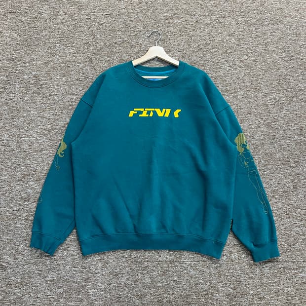 아조바이아조 프린팅 맨투맨 XL