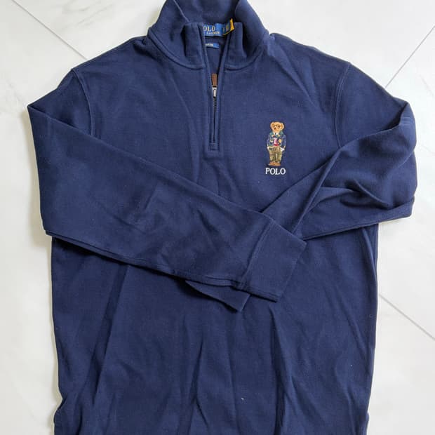 폴로 랄프로렌 베어 코튼 립 반집업
