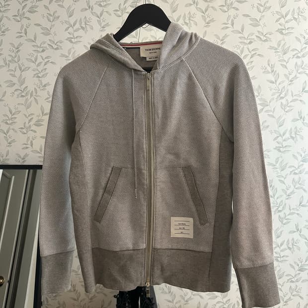 톰브라운 후드집업  회색 1사이즈