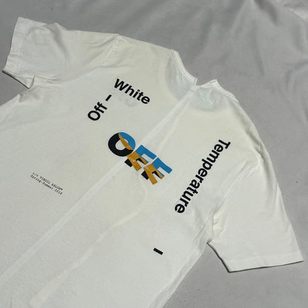 M 오프화이트 반팔티