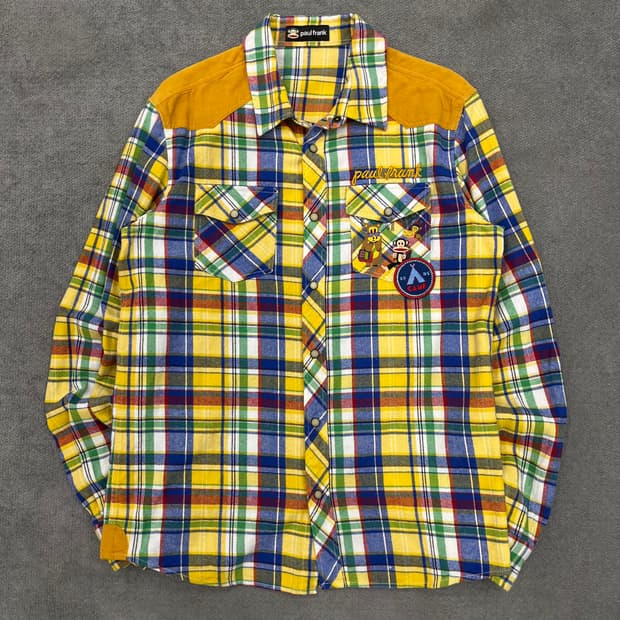 L 폴프랭크 빅로고 체크 웨스턴 셔츠