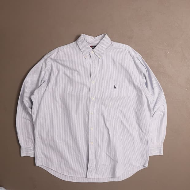 90's 폴로 랄프로렌 스트라이프 빅셔츠 A1575