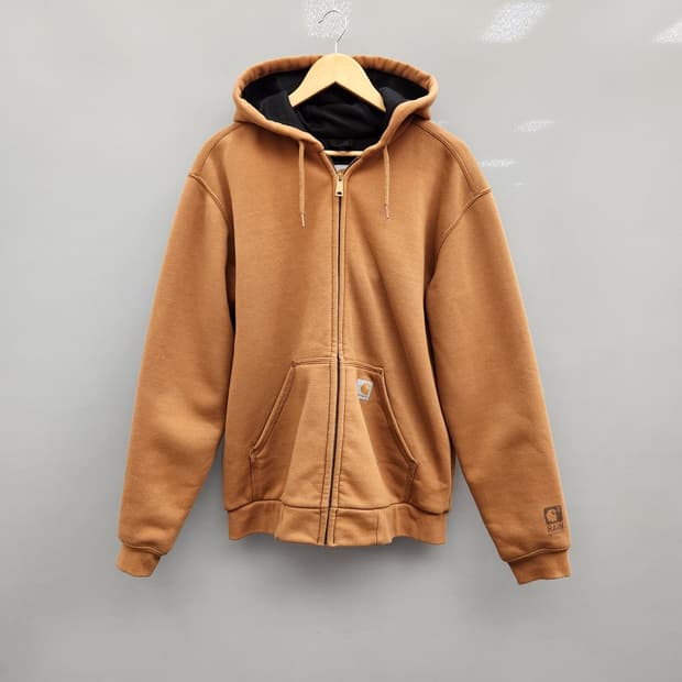 칼하트 레인디펜더 써멀 후드집업 카라멜 브라운