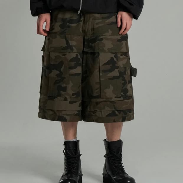 아이돈워너셀 카고 버뮤다 팬츠