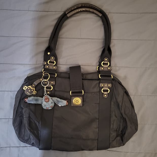 Kipling 키플링 블랙 토트백 + 키링 포함