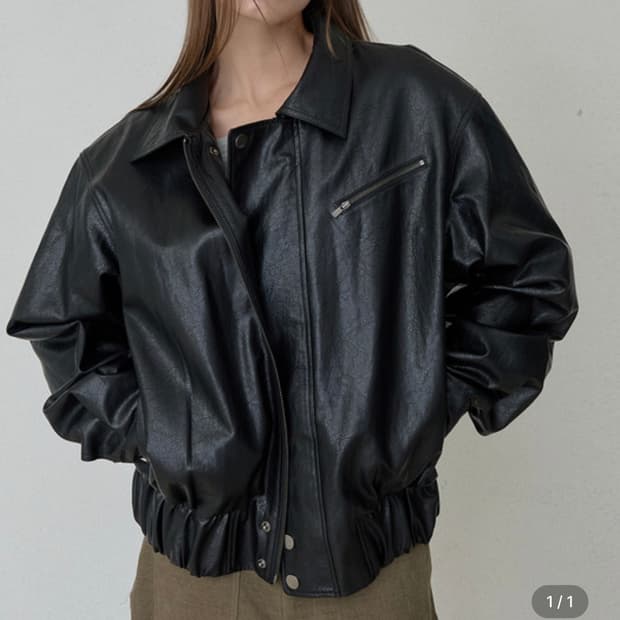 오데스 LEATHER PADDED JUMPER