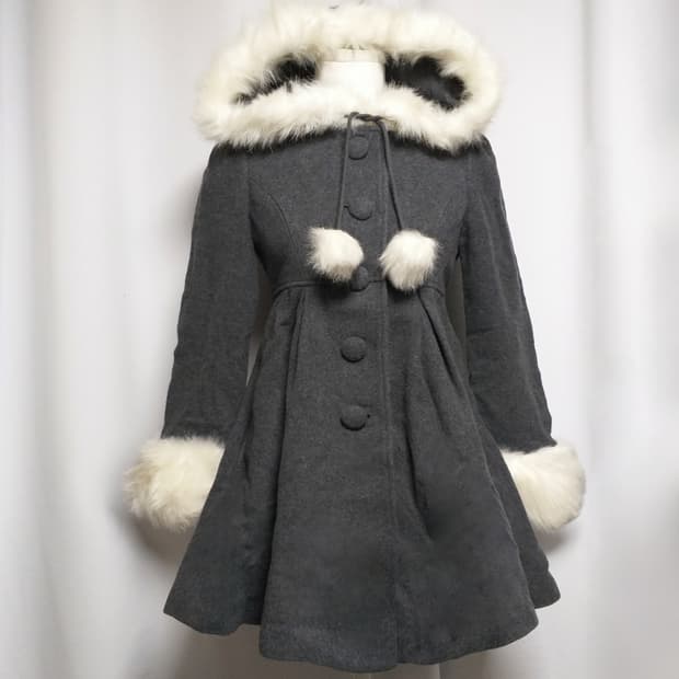 빈티지후드코트원피스 달천대장y2k 히메로맨틱갸루 캐캐체 핀터깔 로리타자켓