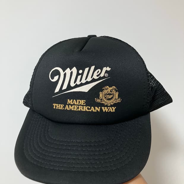밀러 맥주 트러커캡 캡 모자 매쉬캡