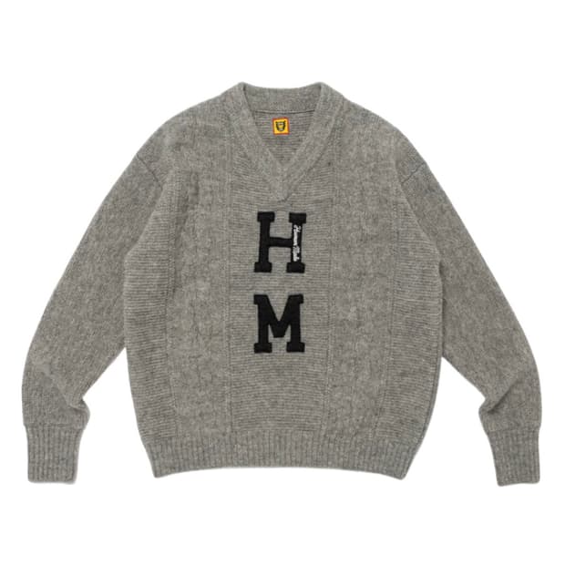 휴먼메이드 브이넥 니트