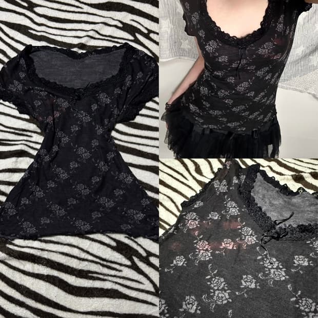 gothic laced top