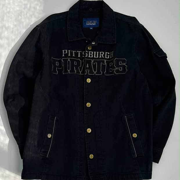 [100] MLB 엠엘비 피츠버그 데님 자켓