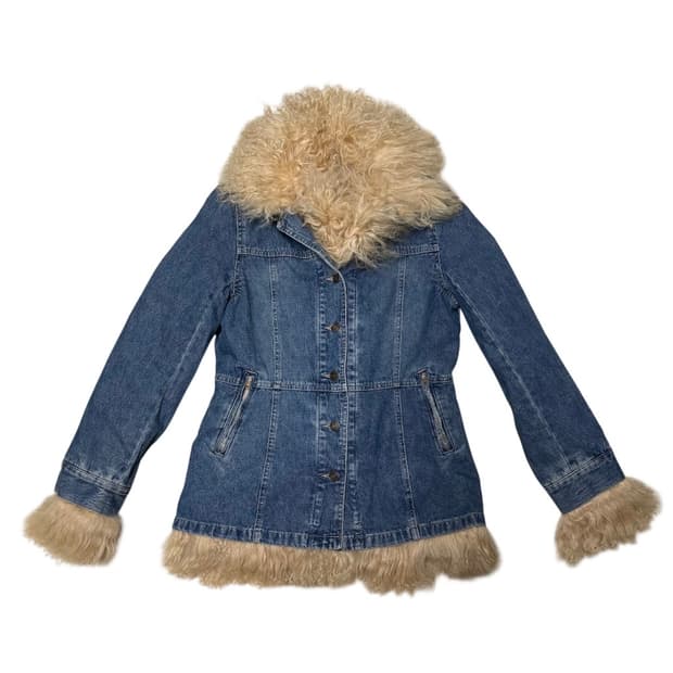 양털 울프조 데님 자켓