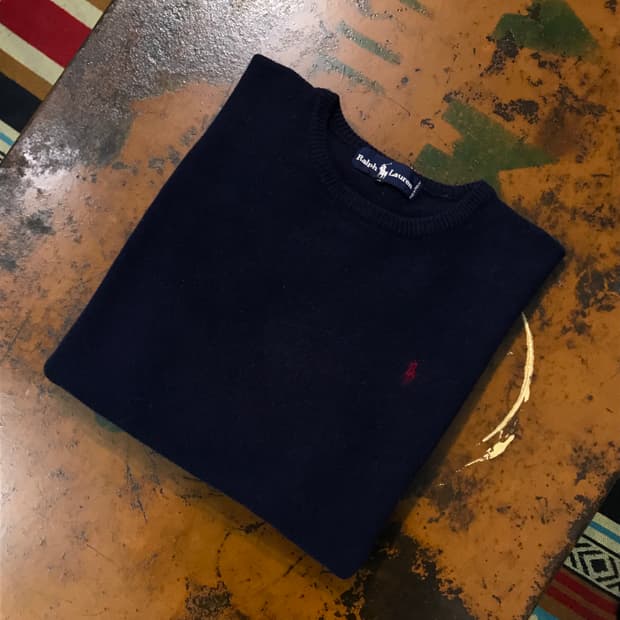 폴로랄프로렌 네이비 울 니트 남성 102 여성 프리사이즈 
