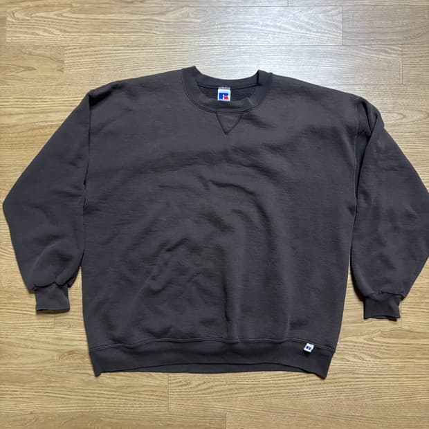 90s made in usa 러셀 맨투맨 브라운 XXL