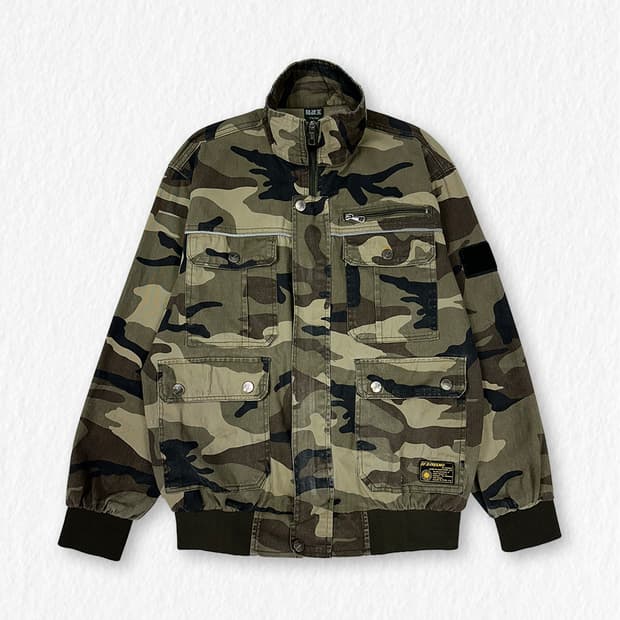 BORFEND 카모플라쥬 ma-1 디테일 야상 점퍼