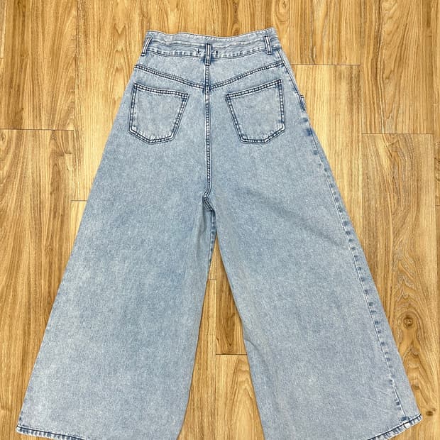 올라이츠 와이드 플레어 청바지 28