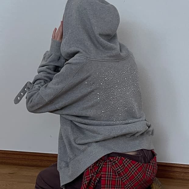 데어드 백스터드 후드집업 그레이