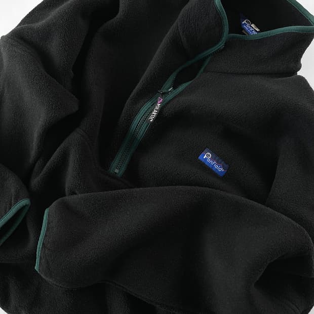 90s 빈티지 펜필드 usa 플리스 하프집 풀오버