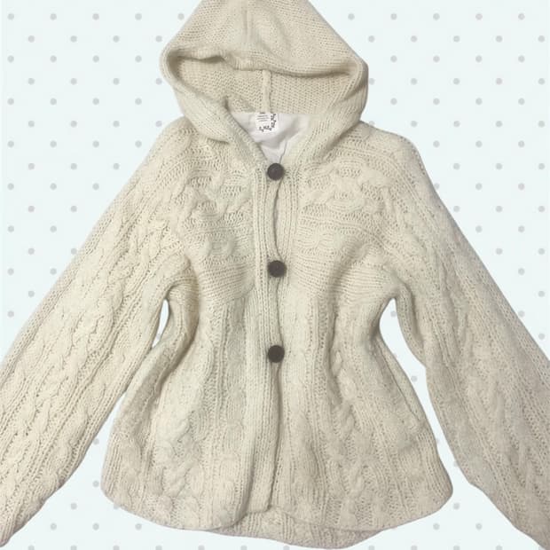 빈티지 산골 모리걸 니트 가디건 리즈리사 엑시즈팜 라떼갸루 히메갸루