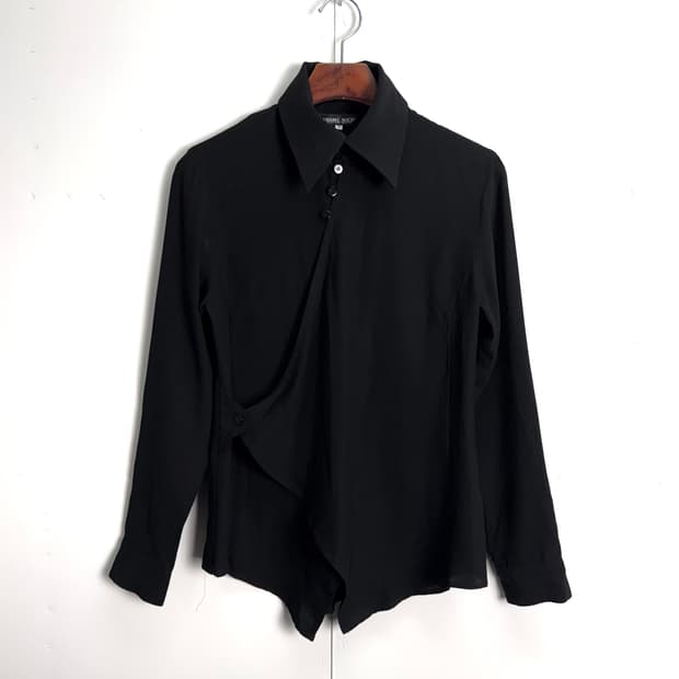 80s madame nicole 트위스트 셔츠