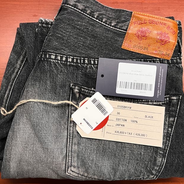 풀카운트 0105 다트포드 블랙 36(34-35) / 흑청 bk wh