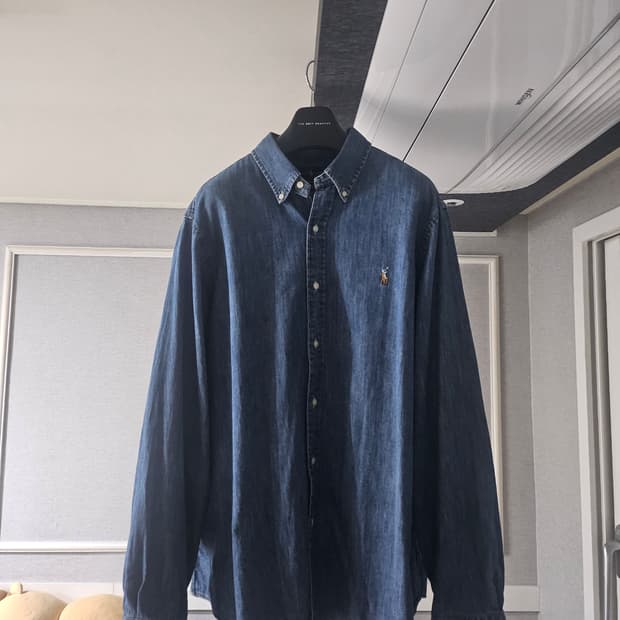 [거의 새것] 폴로 랄프로렌 데님 셔츠 남방 클래식 xl