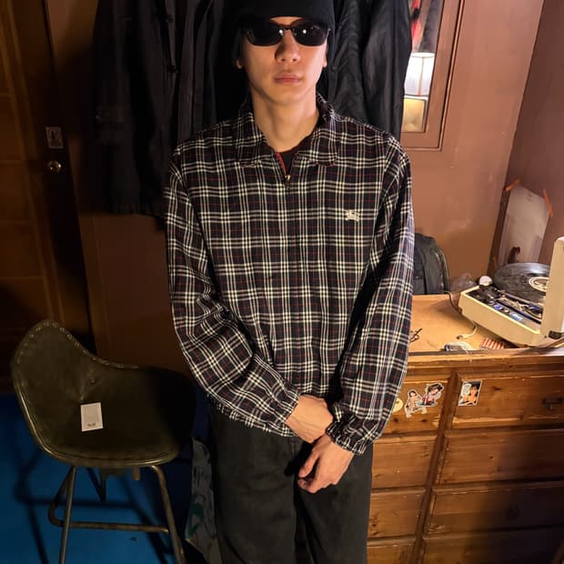 90s Burberrys reversible check bomber