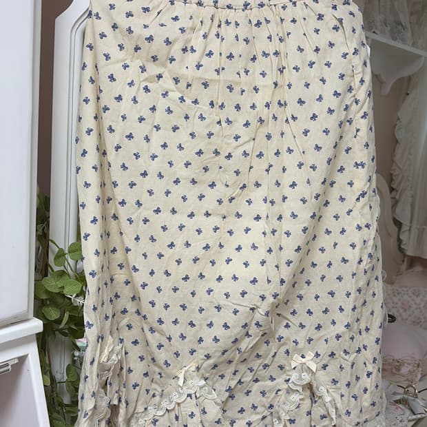 마가린핑거스 프릴 리본 스커트 일본 빈티지 모리걸