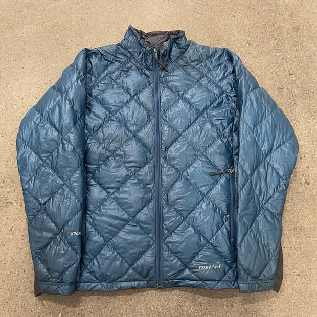 10s 몽벨 경량패딩 블루
