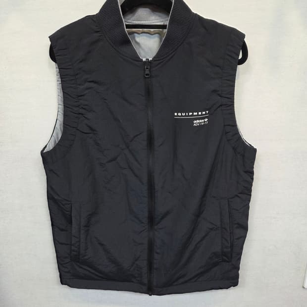 아디다스 이큐티 리버시블 방풍 면 집업조끼 95
