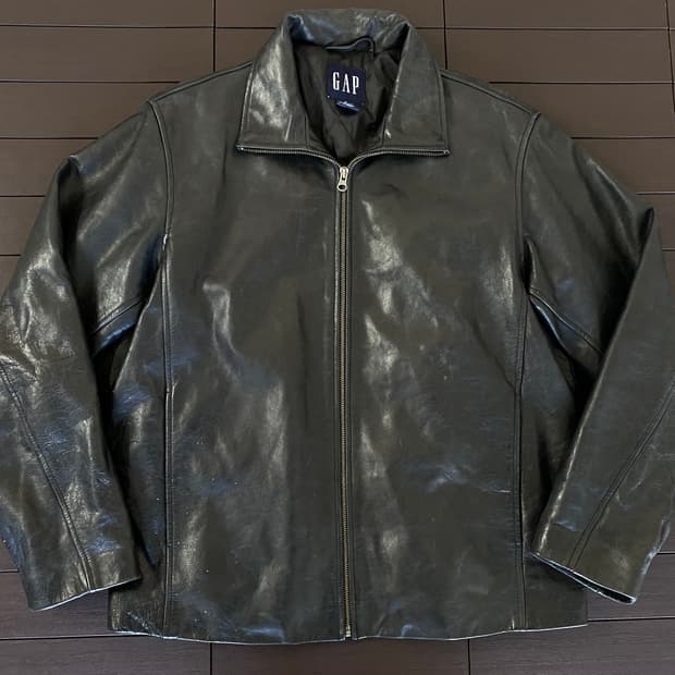 (M) 올드갭 레더 자켓