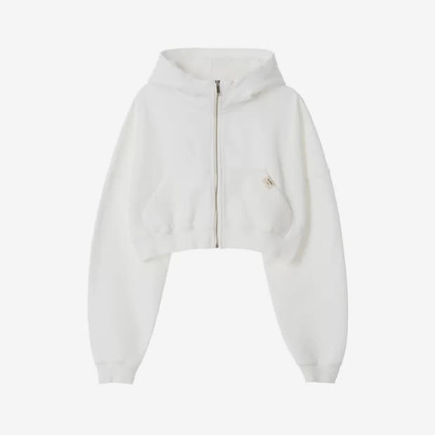 글로니 후드집업 G CLASSIC WASHED CROP ZIP UP