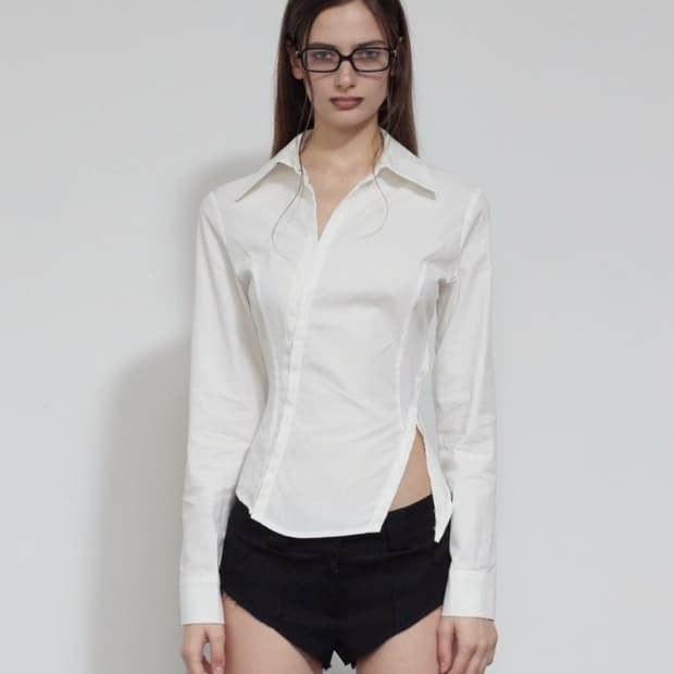 보헤미안서울 DIAGONAL slim fit shirt 다이애그널 셔츠