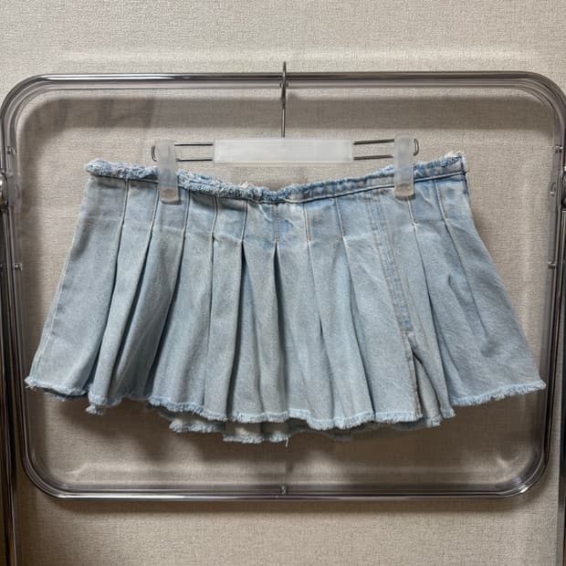 (반택포) 자라 플리츠 미니 청치마