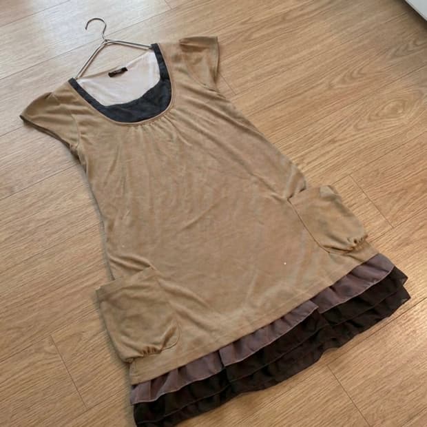 Maple 재패니즈 빈티지 일본 빈티지 모리걸 레이어드 원피스