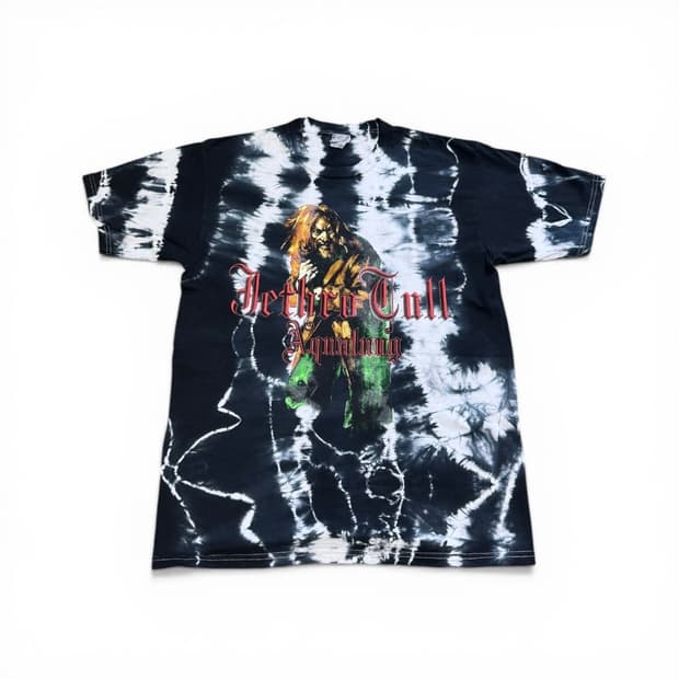 제쓰로 툴 타이다이 프린팅 락밴드 티셔츠