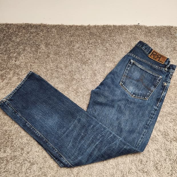 RRL 더블알엘 스트레이트 셀비지 데님 팬츠