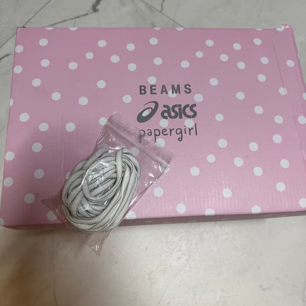 265Size아식스 x 페이퍼걸 파리 x 빔즈 GT-2160 화이트 실버