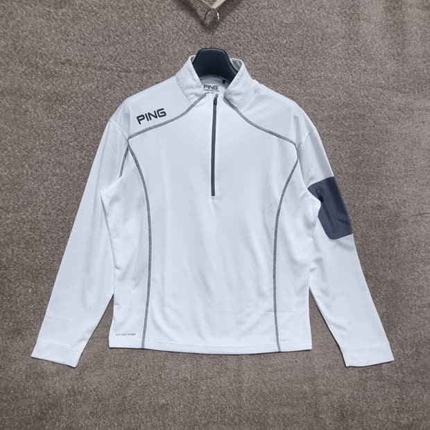 핑(PING) 골프 남성 기능성 반집업 티셔츠
